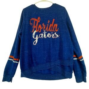 Colosseum Florida Gators Women’s‎ Graphic Sweatshirt Blue Orange Size Large